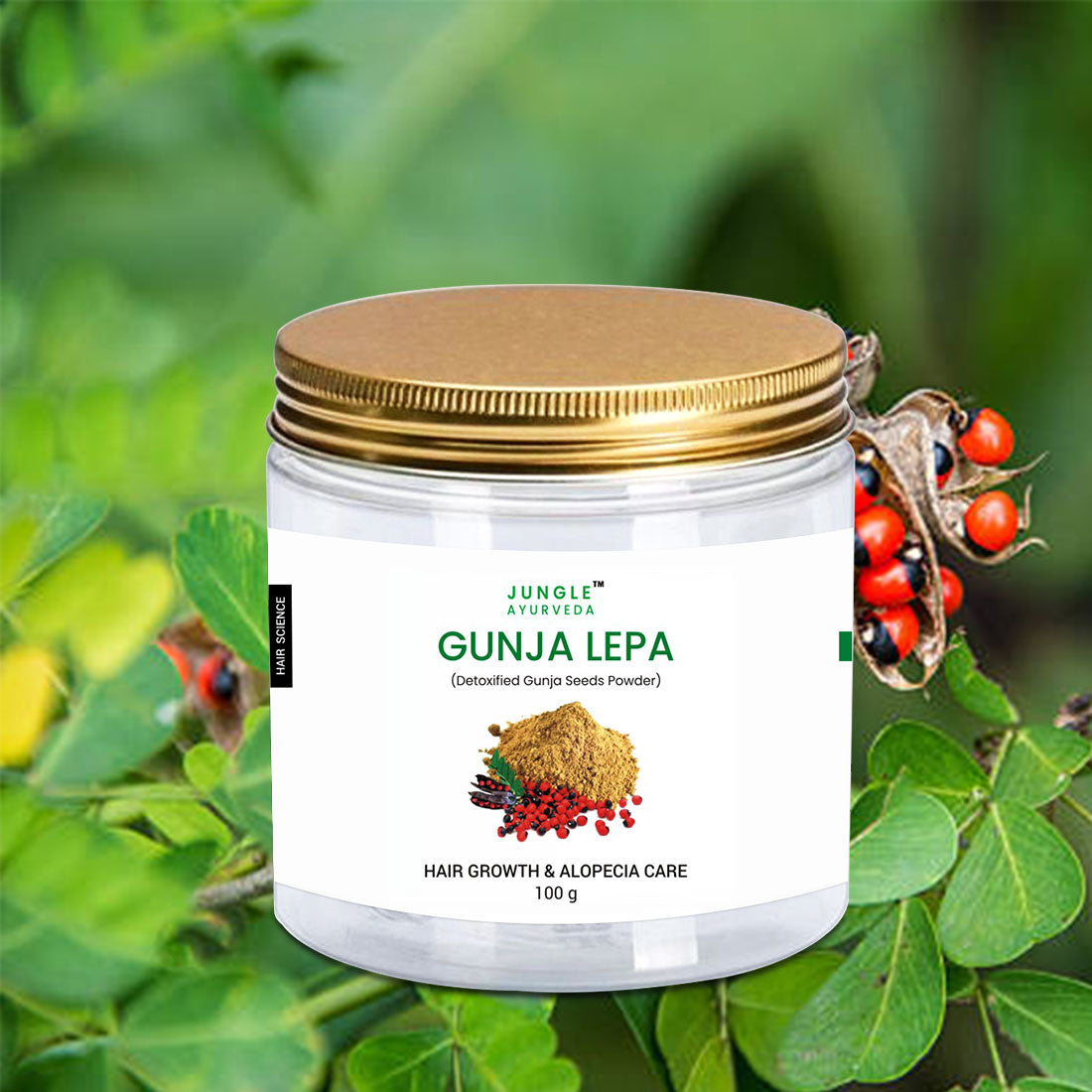 Gunja Powder for Hair Growth & Alopecia | Ayurvedic Hair Fall Control Powder, Scalp Treatment for Strong & Healthy Hair | For Men & Women